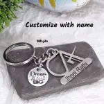 Customized stainless steel keychain for CA