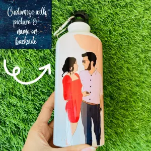 Illustration water bottles | personalized water bottles with