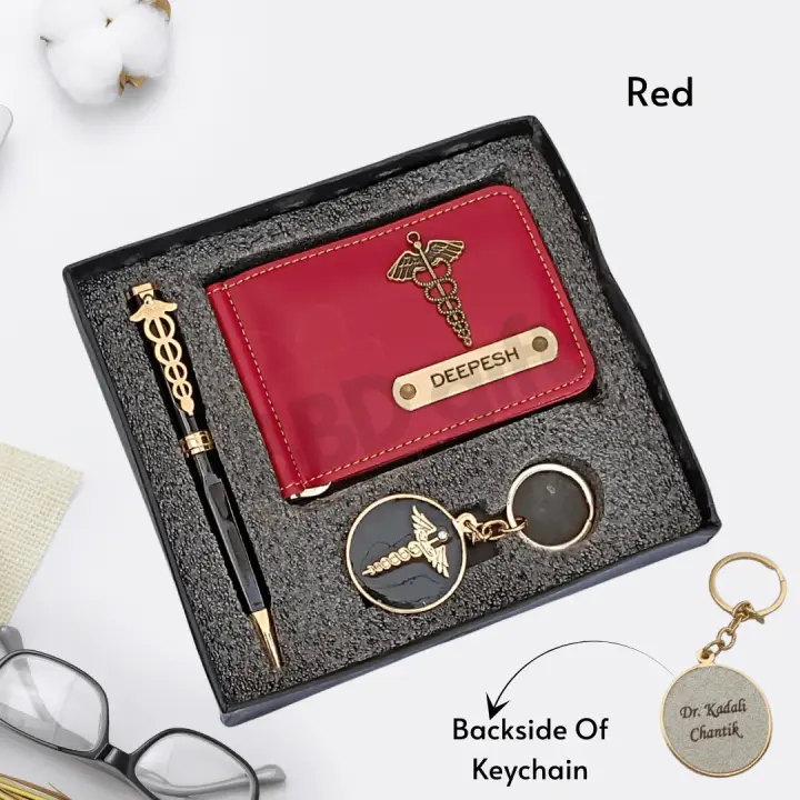 Customized Doctor Wallet Combo | Personalized Gifts for Doctors