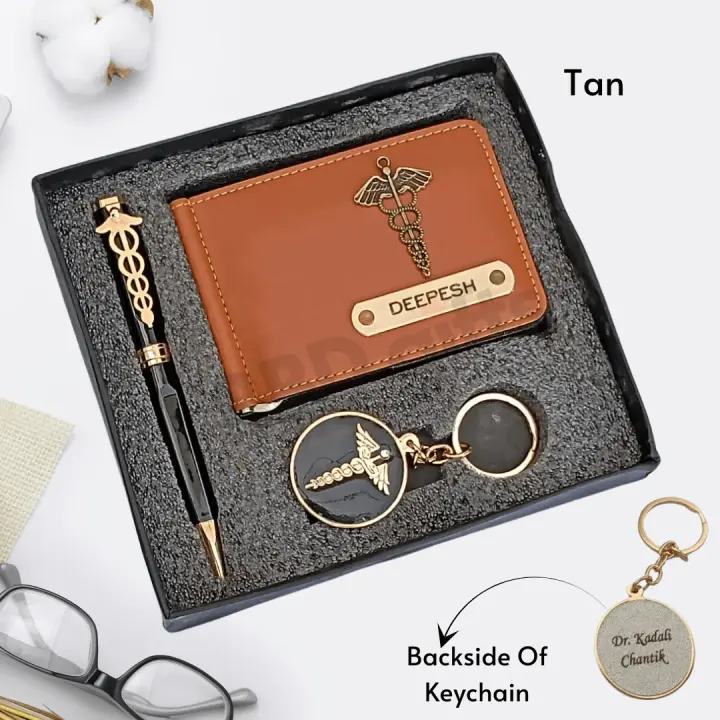 Customized Doctor Wallet Combo | Personalized Gifts for Doctors