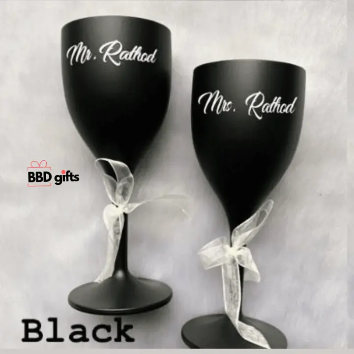 Customized Couple Wine Glasses | Wedding accesories | Wine