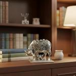 999 Pure Silver Plated Kamdhenu Cow Idol | 2.5 inch Vastu Home Decor for Pooja Room & Mandir