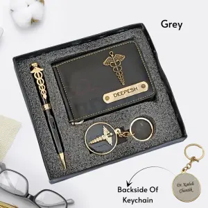 Customized Doctor Wallet Combo | Personalized Gifts for Doctors