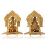 Metal Laxmi Lakshmi Ganesh Gift Items for Cooperate, Anniversary, Wedding Gift, Housewarming with Velvet Box Packing (Set of 1)