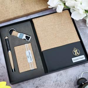 Premium Advocate Gift Set | Personalized Jute Diary Combo