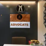 Customized Advocate Wooden Acrylic Name Plate | advocate