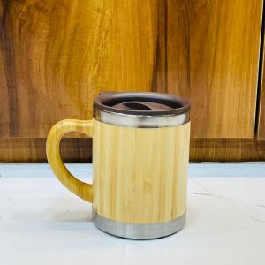 Premium Bamboo Insulated Coffee Mug